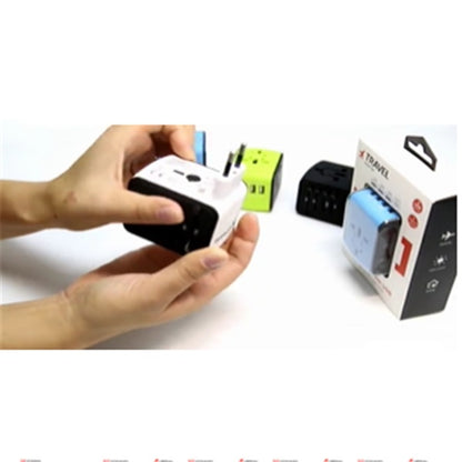 Small global travel adapter for phones and electronics