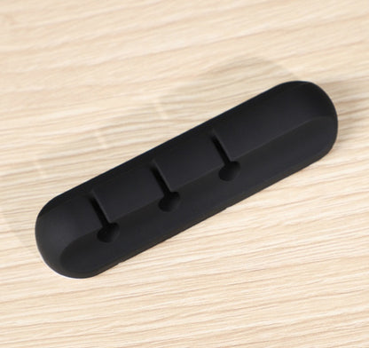 desktop cable holder for organizing USB and charging wires