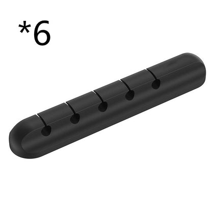 Compact wire management clips for a clean organized workspace