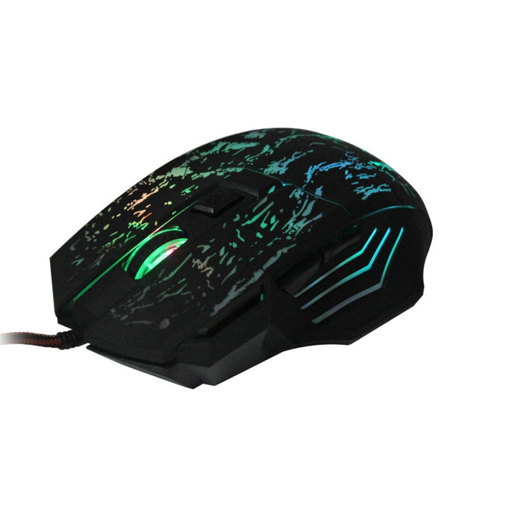 Ergonomic USB gaming mouse for PC and desktop computers