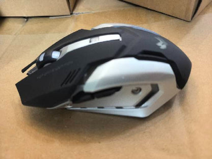 Ergonomic wireless gaming mouse on a modern desk setup