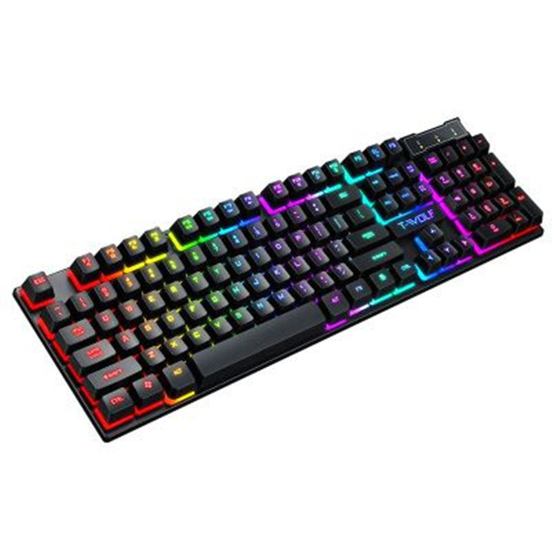 Floating key gaming keyboard for PC setup