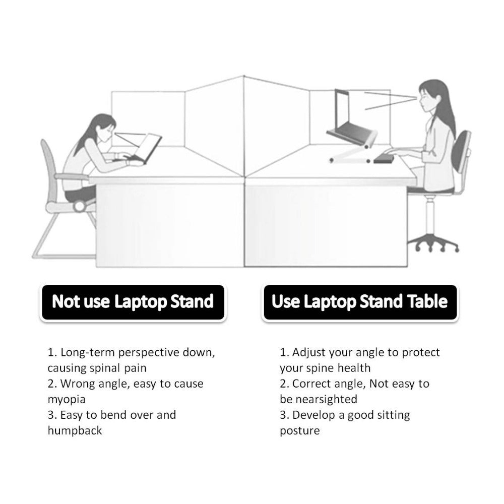 Foldable laptop and tablet holder for desk, bed, and sofa