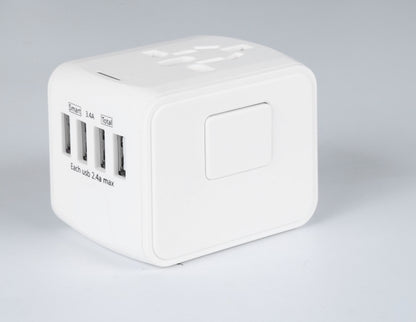 Universal global power adapter with multiple plug options