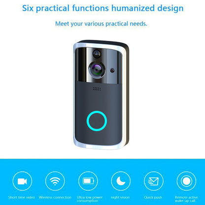 HD smart video doorbell camera with remote viewing