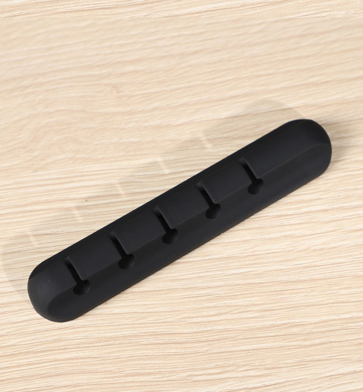 Silicone cable organizer for wired headphone and audio cords