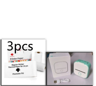 Three pieces of printer paper and a small electronic device on a white background.