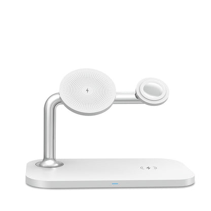 Fast magnetic wireless charger for MagSafe compatible iPhones and Apple accessories.