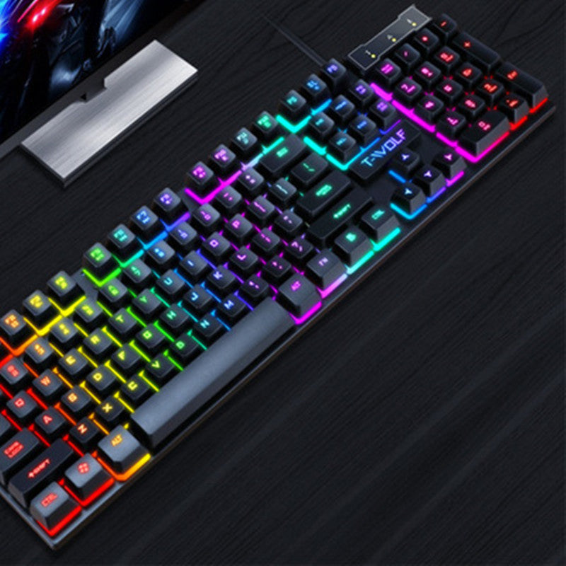 Gaming keyboard with multimedia shortcut controls