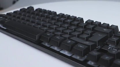 Gaming keyboard with multimedia shortcut controls demonstration