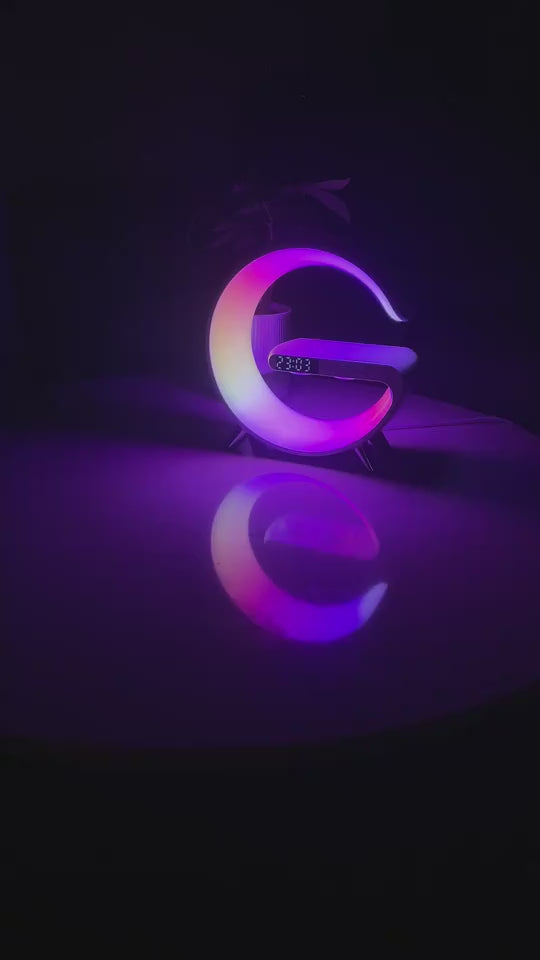 G-shaped bedside lamp full feature demonstration