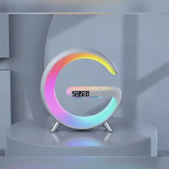 Bluetooth speaker and LED lamp demonstration