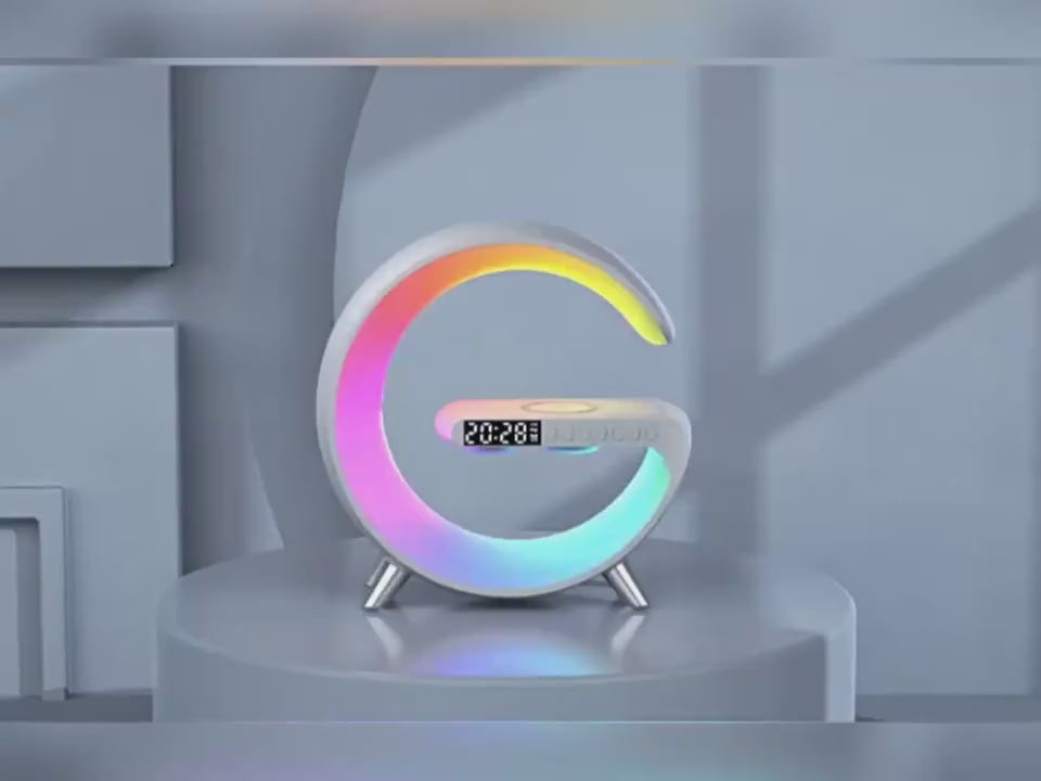 Bluetooth speaker and LED lamp demonstration
