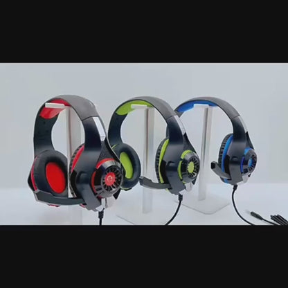Beexcellent GM-1 gaming headset sound, microphone, and LED light demonstration