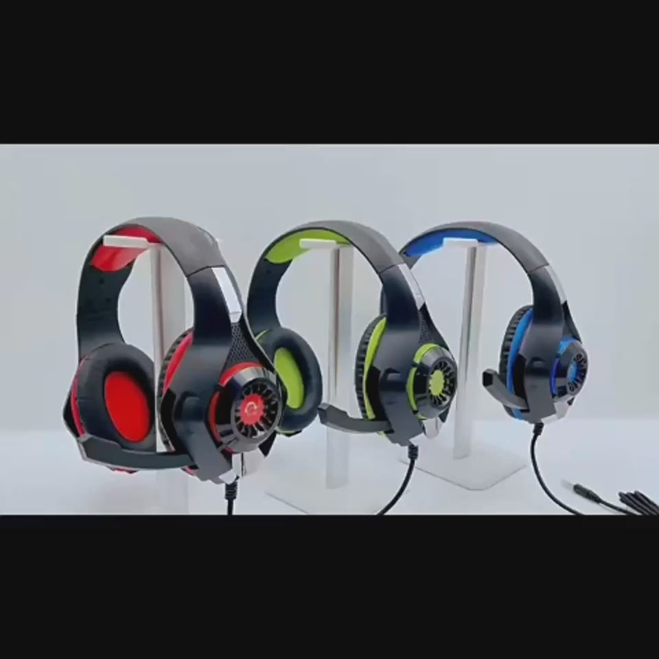 Beexcellent GM-1 gaming headset sound, microphone, and LED light demonstration