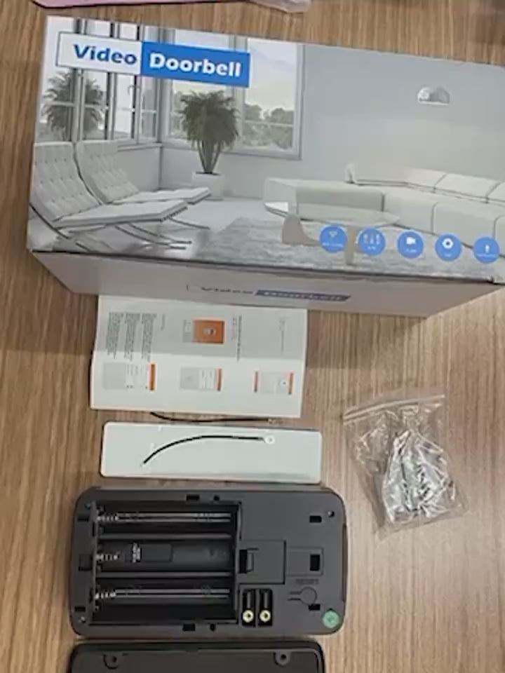 WiFi video doorbell camera showing HD video and infrared night vision