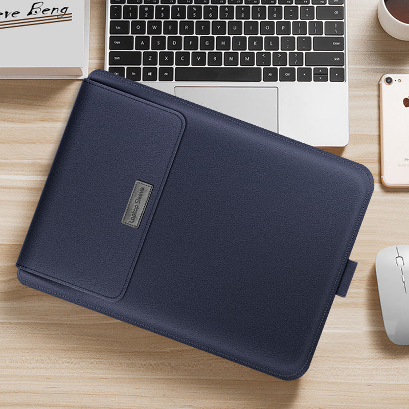 Stylish laptop sleeve with soft interior protection design