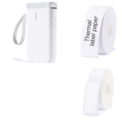 Compact Bluetooth label printer for small business organization and labeling