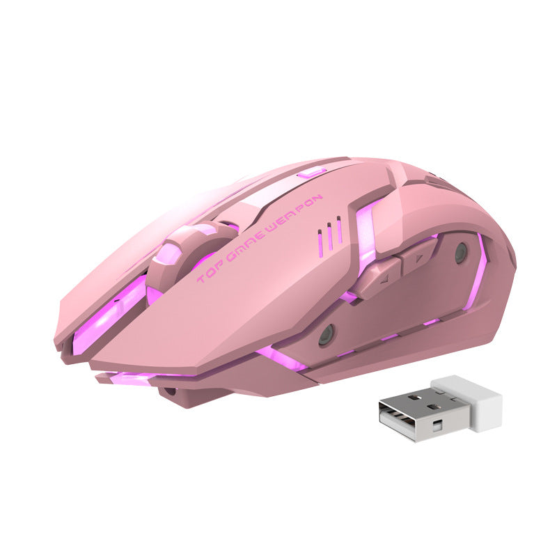 T1 wireless gaming mouse with six-button design