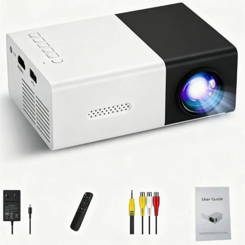 T300 Mini HD Projector portable home theater projector front view