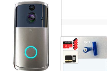 WiFi doorbell camera with infrared night vision monitoring