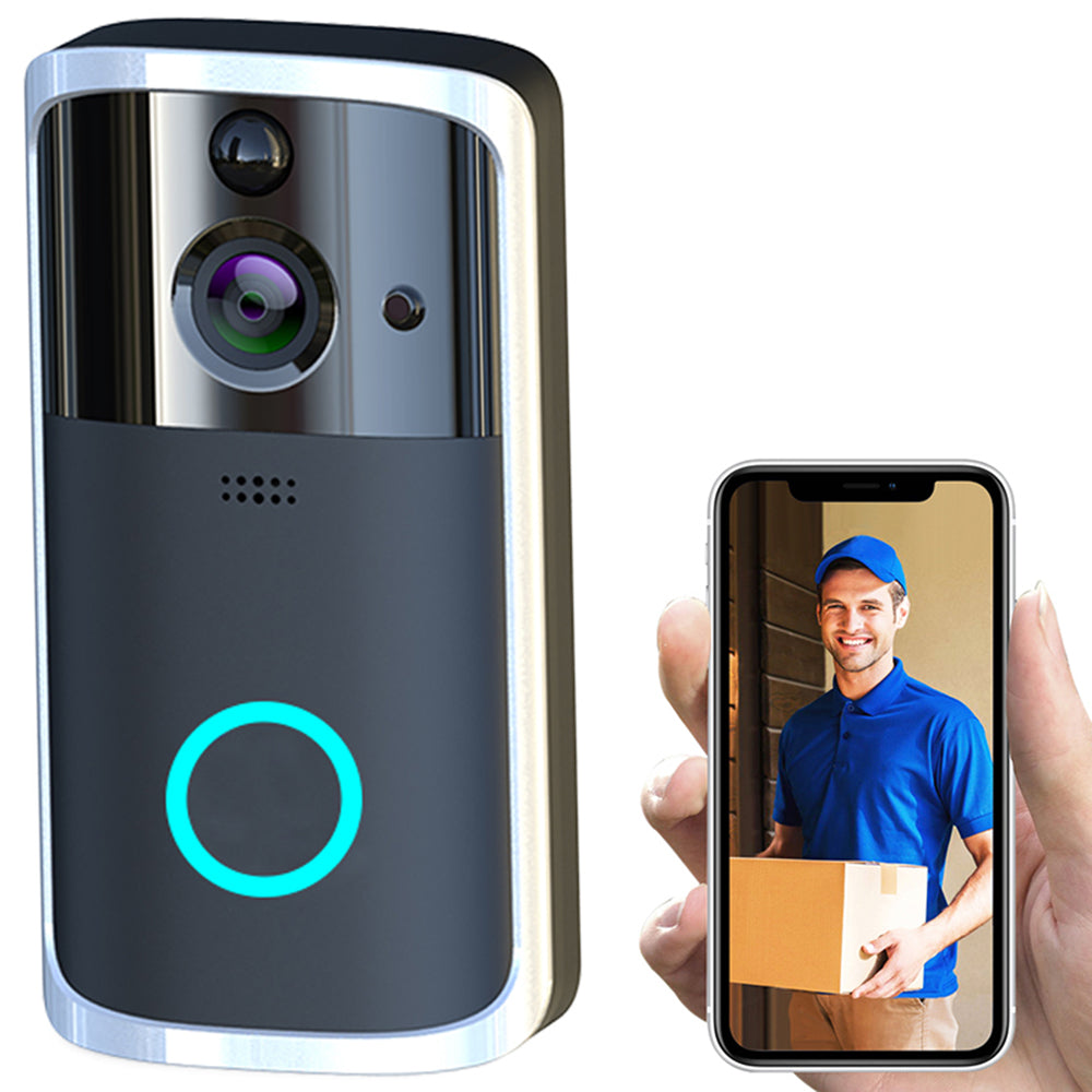 Wireless WiFi video doorbell camera for home entry
