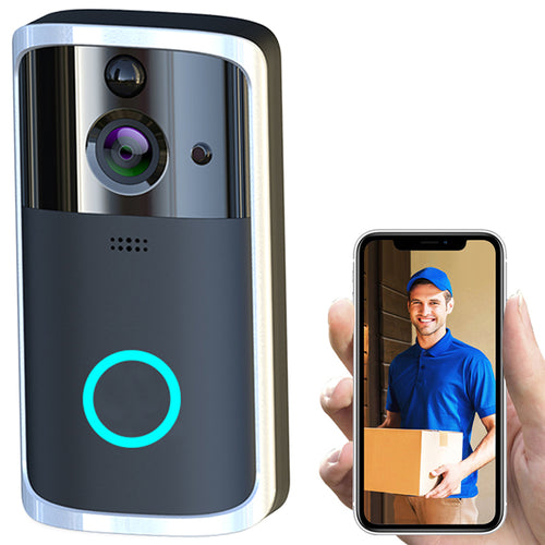 Wireless WiFi video doorbell camera for home entry